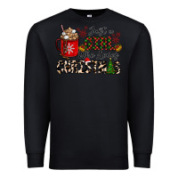 Black just a girl who loves christmas Premium Sweatshirt - CowhideDigitalArt