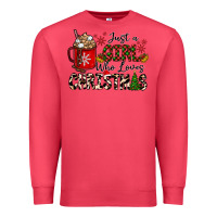 Cardinal just a girl who loves christmas Premium Sweatshirt - CowhideDigitalArt
