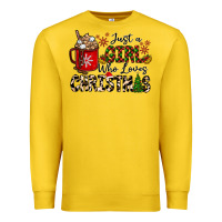 Lemon just a girl who loves christmas Premium Sweatshirt - CowhideDigitalArt