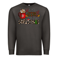 Smoke just a girl who loves christmas Premium Sweatshirt - CowhideDigitalArt