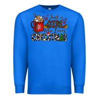 True Royal just a girl who loves christmas Premium Sweatshirt - CowhideDigitalArt