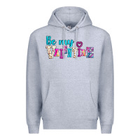 Heather Grey be my valentine Premium Hoodie - AdoDesignShop