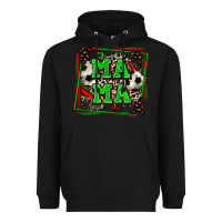 Black soccer mama with leopard Heavyweight Hoodie - Zillion Design Studio