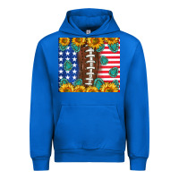 Cobalt American football and america Urban Hoodie - NancyCooperArtShop
