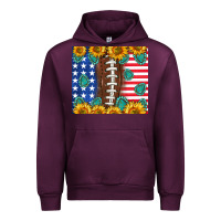 Mauve Wine American football and america Urban Hoodie - NancyCooperArtShop