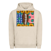 Pigment French Oak American football and america Urban Hoodie - NancyCooperArtShop
