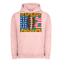 Pigment Salmon American football and america Urban Hoodie - NancyCooperArtShop