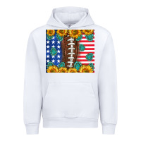 White American football and america Urban Hoodie - NancyCooperArtShop