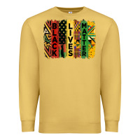 Antique Gold junetheenth black livesmatter brush stroke Premium Sweatshirt - HRA Design Shop