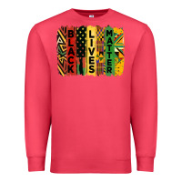 Cardinal junetheenth black livesmatter brush stroke Premium Sweatshirt - HRA Design Shop