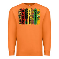 Carrot junetheenth black livesmatter brush stroke Premium Sweatshirt - HRA Design Shop