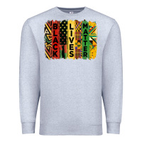 Heather Grey junetheenth black livesmatter brush stroke Premium Sweatshirt - HRA Design Shop