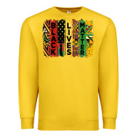 Lemon junetheenth black livesmatter brush stroke Premium Sweatshirt - HRA Design Shop