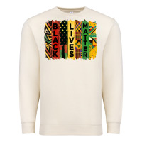 Sandshell junetheenth black livesmatter brush stroke Premium Sweatshirt - HRA Design Shop