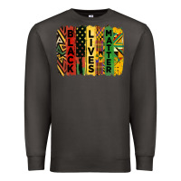 Smoke junetheenth black livesmatter brush stroke Premium Sweatshirt - HRA Design Shop