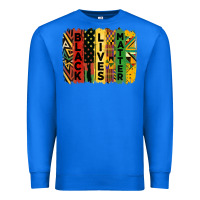 True Royal junetheenth black livesmatter brush stroke Premium Sweatshirt - HRA Design Shop