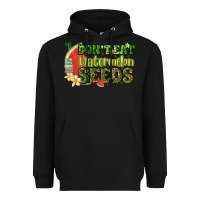 Black dont eat watermelon seeds with summer Heavyweight Hoodie - texasbilliewilder