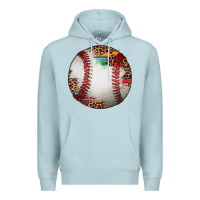 Blue Mist western baseball leopard serape pattern Premium Hoodie - Artiststas