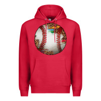 Cardinal western baseball leopard serape pattern Premium Hoodie - Artiststas