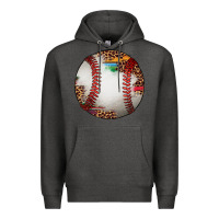 Charcoal Heather western baseball leopard serape pattern Premium Hoodie - Artiststas