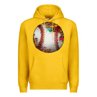 Lemon western baseball leopard serape pattern Premium Hoodie - Artiststas