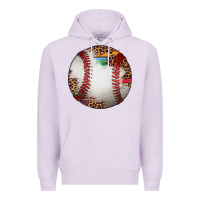 Lilac western baseball leopard serape pattern Premium Hoodie - Artiststas