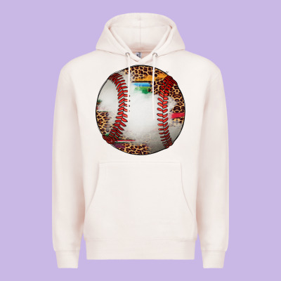 Western Baseball Leopard Serape Pattern Premium Hoodie Designed By Artiststas