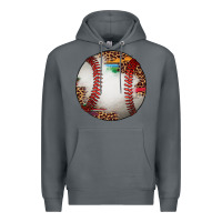 Rock western baseball leopard serape pattern Premium Hoodie - Artiststas
