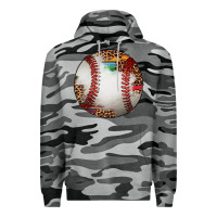 Slate Camo western baseball leopard serape pattern Premium Hoodie - Artiststas