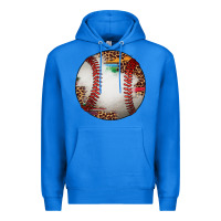 True Royal western baseball leopard serape pattern Premium Hoodie - Artiststas