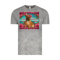 Cloud Rock french bulldog floral Vintage Tee - Artiststas