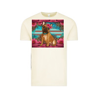 Vintage Arctic french bulldog floral Vintage Tee - Artiststas