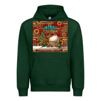 Forest Green merry christmas cookies buffalo plaid Urban Hoodie - Jasminsmagicworld