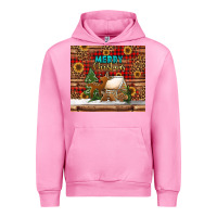Fuchsia Pink merry christmas cookies buffalo plaid Urban Hoodie - Jasminsmagicworld