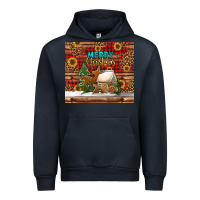 Navy merry christmas cookies buffalo plaid Urban Hoodie - Jasminsmagicworld