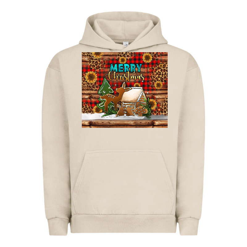 Merry Christmas Cookies Buffalo Plaid Urban Hoodie by Jasminsmagicworld | Teevron