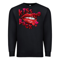 Black kiss me back Premium Sweatshirt - FaDigitalArtStudio