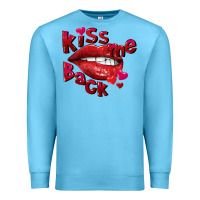 Ocean Blue kiss me back Premium Sweatshirt - FaDigitalArtStudio