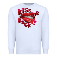 White kiss me back Premium Sweatshirt - FaDigitalArtStudio