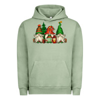 Pigment Oil Green christmas gnomes Urban Hoodie - Jasminsmagicworld