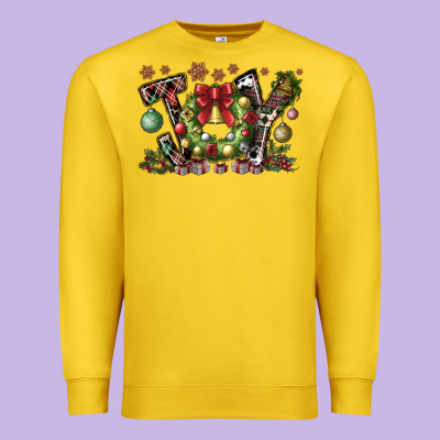 Joy Premium Sweatshirt Designed By Cowhidedigitalart