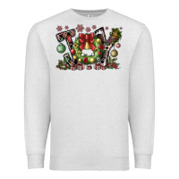 Oatmeal Heather Joy Premium Sweatshirt - CowhideDigitalArt