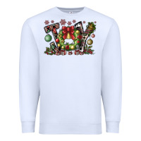 White Joy Premium Sweatshirt - CowhideDigitalArt