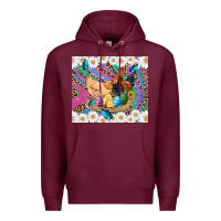Easter Farm Chicken Chick Rooster Daisys Butterfly Sunflower Eggs Glit Premium Hoodie | Teevron