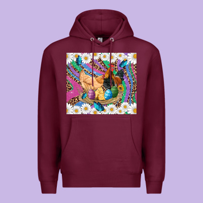 Easter Farm Chicken Chick Rooster Daisys Butterfly Sunflower Eggs Glit Premium Hoodie Designed By Artiststas
