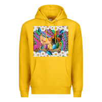 Lemon easter farm chicken chick rooster daisys butterfly sunflower eggs glit Premium Hoodie - Artiststas