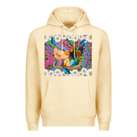 Pina Colada easter farm chicken chick rooster daisys butterfly sunflower eggs glit Premium Hoodie - Artiststas