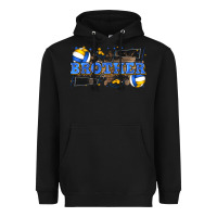 Black brother volleyball Heavyweight Hoodie - Zillion Design Studio