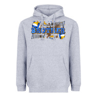 Heather Grey brother volleyball Heavyweight Hoodie - Zillion Design Studio