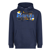 Navy brother volleyball Heavyweight Hoodie - Zillion Design Studio